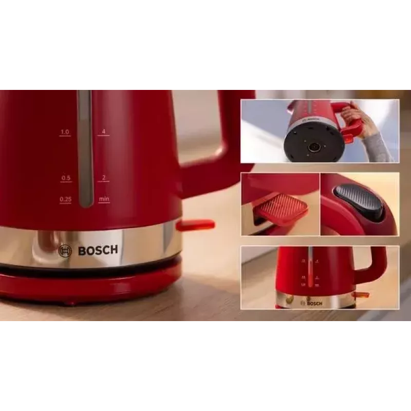 Bosch TWK4M224 electric kettle 1.7 L 2400 W Red