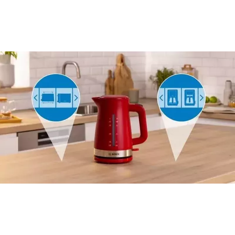 Bosch TWK4M224 electric kettle 1.7 L 2400 W Red