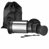 Unold 18575 electric kettle 0.5 L 1000 W Black, Stainless steel