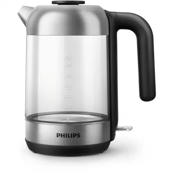 Philips 5000 series Series 5000 HD9339/80 Glass kettle, 1.7 L, 2200 W, Glass, Stainless steel, Water level indicator, Cordless