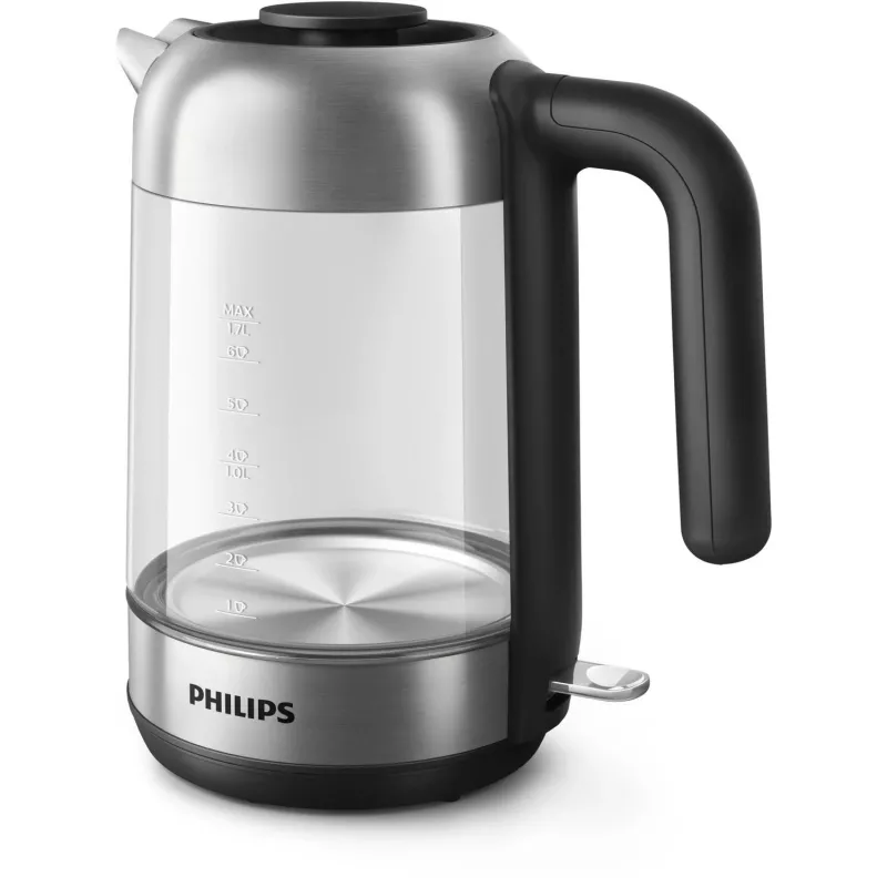 Philips 5000 series Series 5000 HD9339/80 Glass kettle, 1.7 L, 2200 W, Glass, Stainless steel, Water level indicator, Cordless