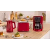 Drip coffee maker Bosch TKA3M134 — 1.4 L water tank, 15‑cup capacity, red