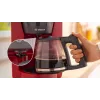 Drip coffee maker Bosch TKA3M134 — 1.4 L water tank, 15‑cup capacity, red