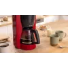 Drip coffee maker Bosch TKA3M134 — 1.4 L water tank, 15‑cup capacity, red