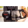 Drip coffee maker Bosch TKA3M133, 1.4 L water tank, 15-cup capacity, black