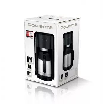 Coffee Maker Rowenta 1.25L Milano Silver Black CT3818