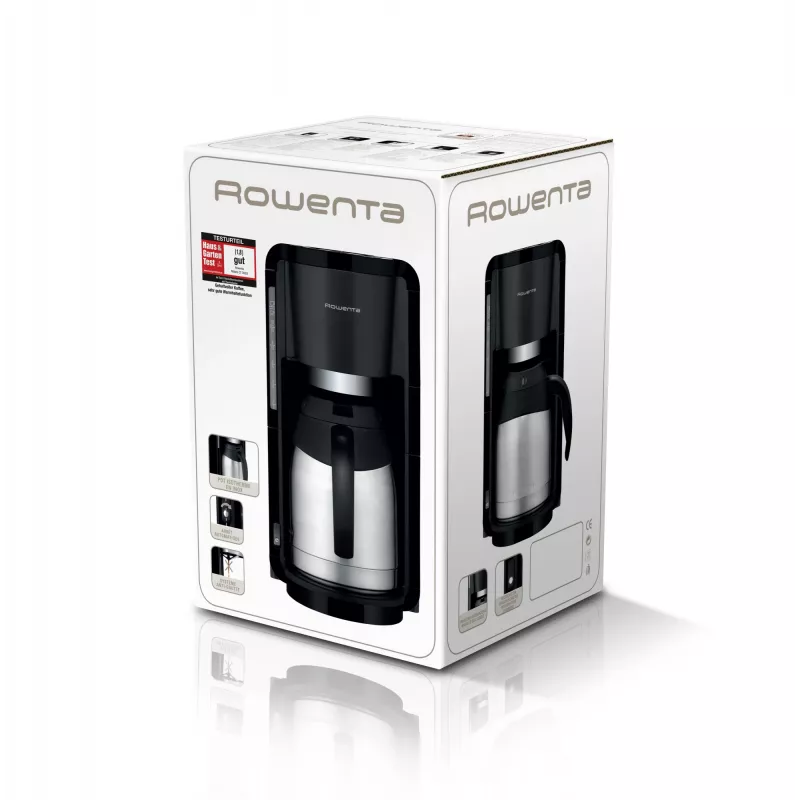 Coffee Maker Rowenta 1.25L Milano Silver Black CT3818