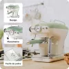Ariete 1389 Vintage Espresso Coffee Machine - Espresso coffee machine for ground coffee or ESE pods, in a pastel green colour