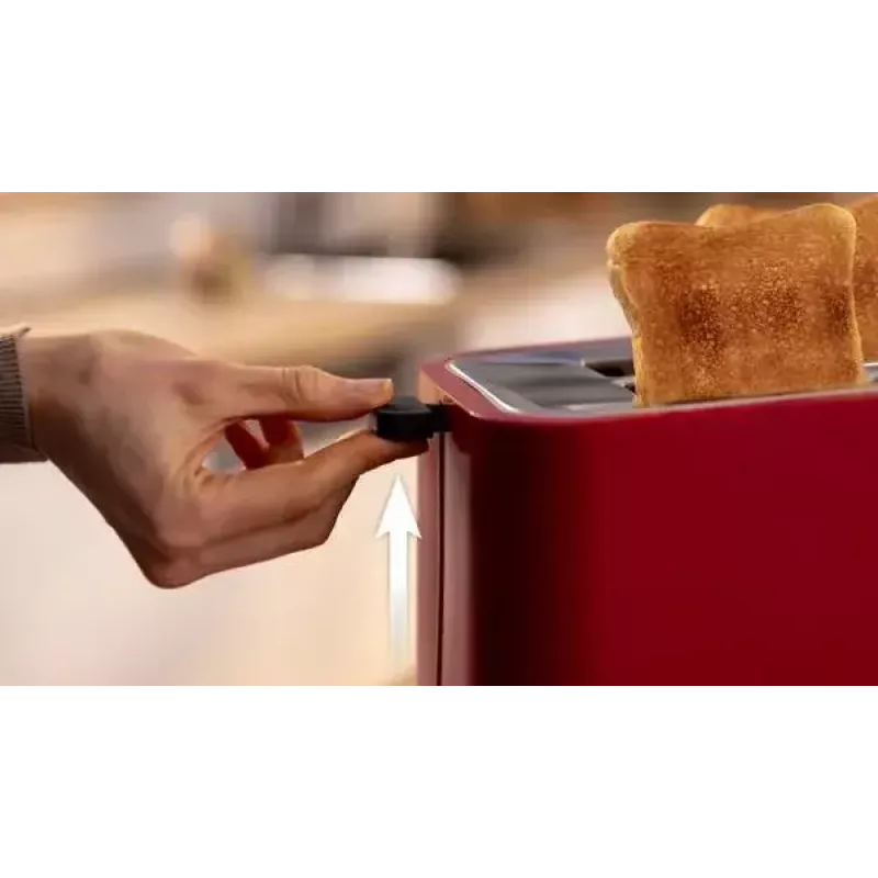 Toaster Bosch TAT4M224 2 slice 950 W Red Stainless Steel