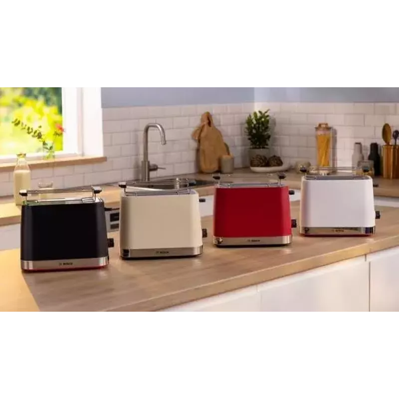 Toaster Bosch TAT4M221 2 slice 950 W White Stainless Steel