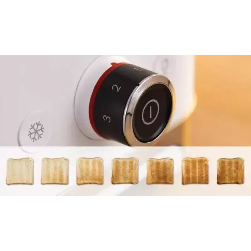 Toaster Bosch TAT4M221 2 slice 950 W White Stainless Steel