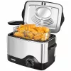 Unold 58615 fryer Single Stand-alone 1200 W Deep fryer Black, Stainless steel