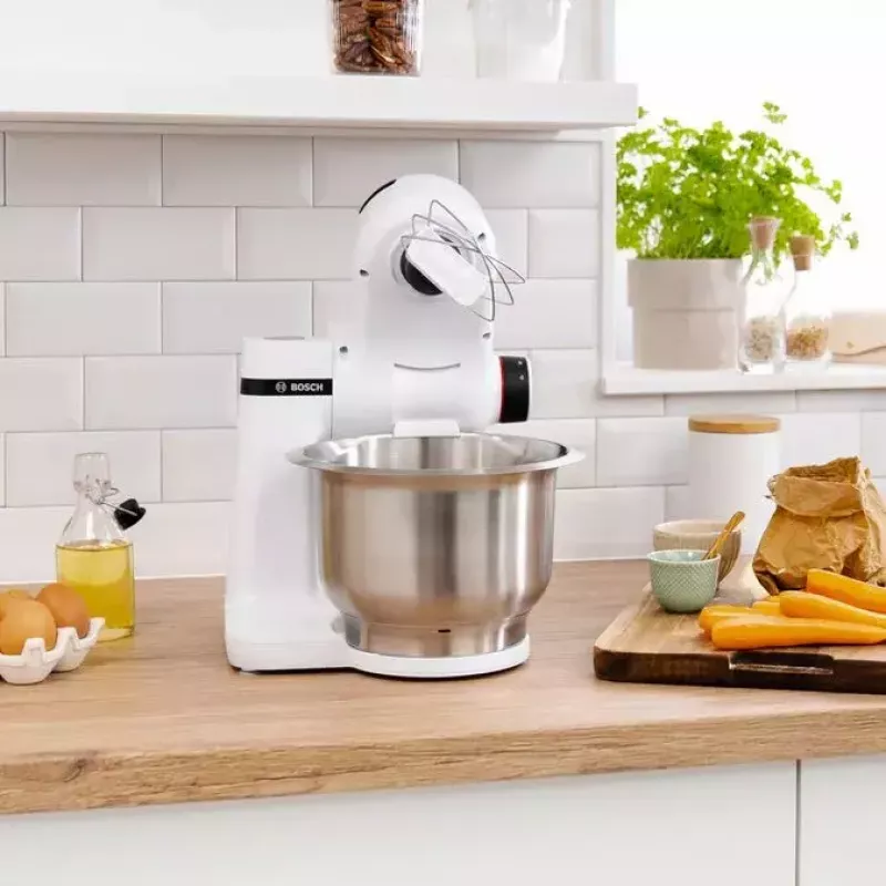 Food processor Bosch Serie 2 MUMS2EW00 — 700 W motor, 3.8 L stainless steel bowl, white