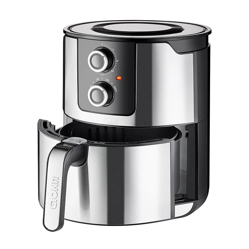Unold 58655 fryer Double 5 L 1400 W Hot air fryer Black, Stainless steel