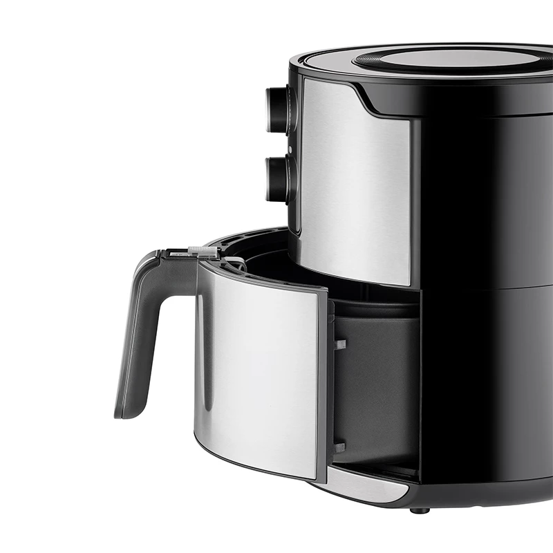 Unold 58655 fryer Double 5 L 1400 W Hot air fryer Black, Stainless steel