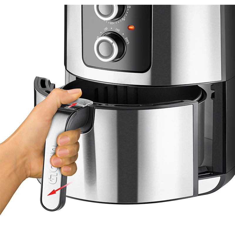 Unold 58655 fryer Double 5 L 1400 W Hot air fryer Black, Stainless steel