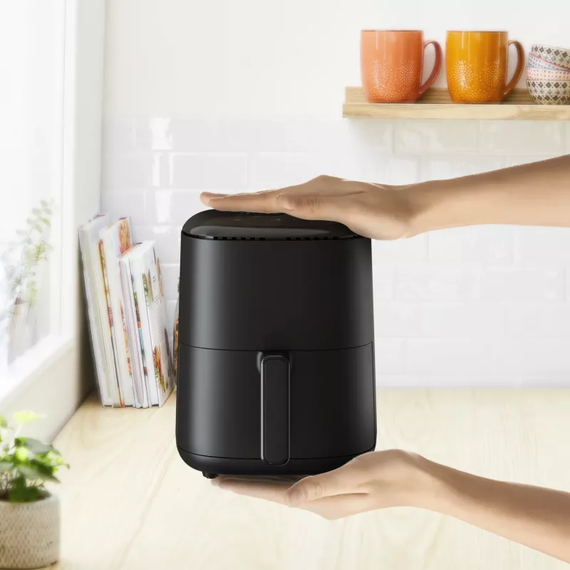 Hot air fryer Tefal Easy Fry EY145810 — 3 L capacity, 1300 W, touch control, LCD display, black