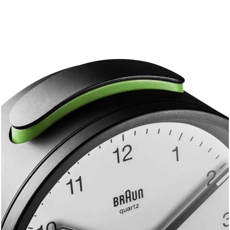 Braun BC12BW Quartz alarm clock Black, White