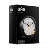 Braun BC12BW Quartz alarm clock Black, White