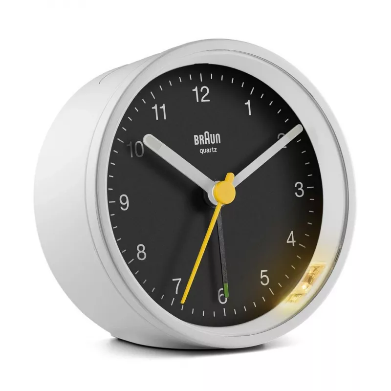 Braun BC12WB Quartz alarm clock Black, White