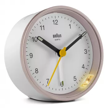 Braun BC12 Quartz alarm clock Pink, White