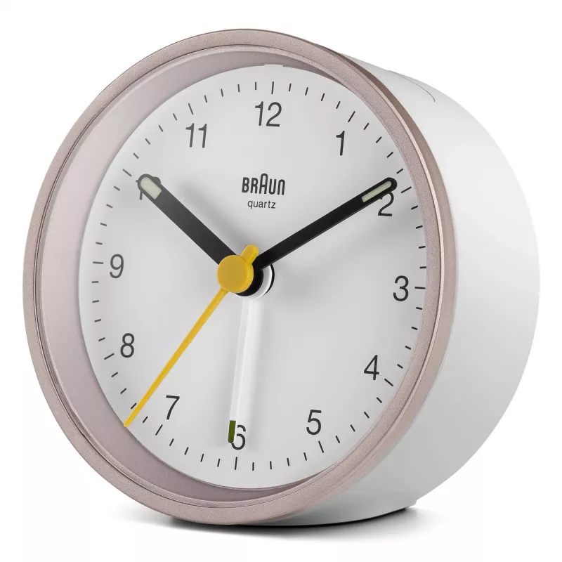 Braun BC12 Quartz alarm clock Pink, White