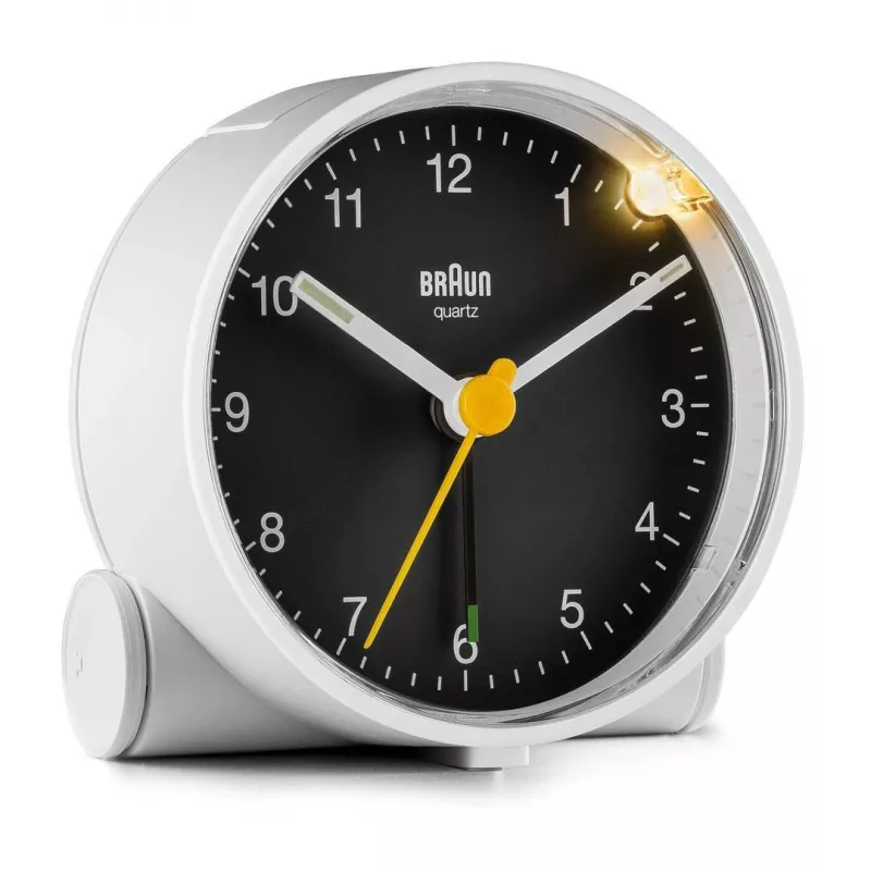 Braun BC01WB Quartz alarm clock Black, White