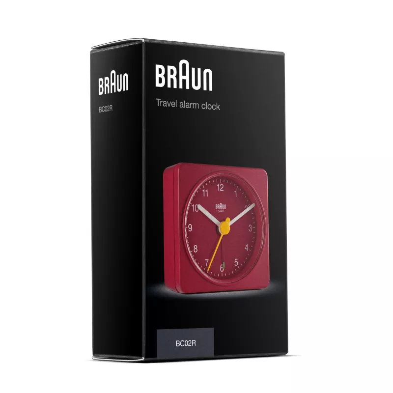 Braun BC02R alarm clock Quartz alarm clock Red