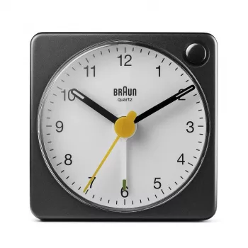 Braun BC02XBW Quartz alarm clock Black, White