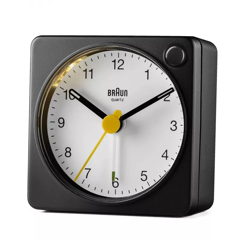 Braun BC02XBW Quartz alarm clock Black, White