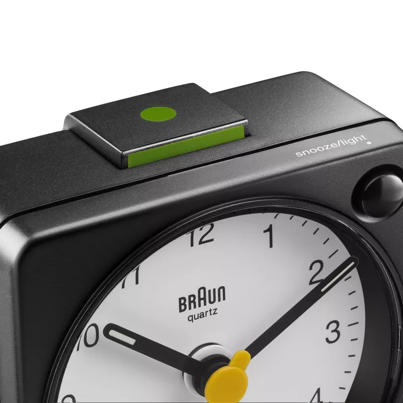 Braun BC02XBW Quartz alarm clock Black, White