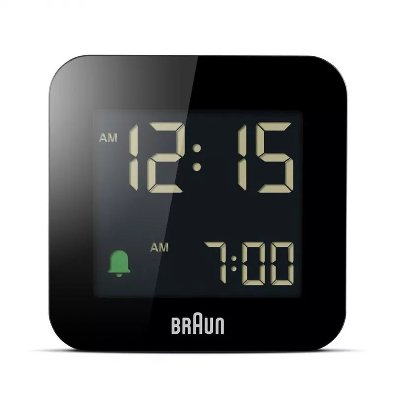 Braun BC08 Digital alarm clock Black