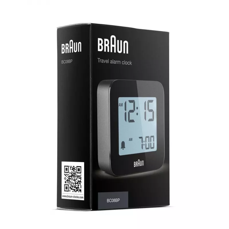 Braun BC08 Digital alarm clock Black