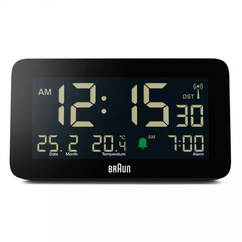 Braun BC10 Digital alarm clock Black