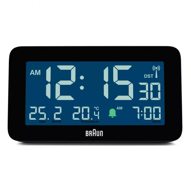 Braun BC10 Digital alarm clock Black