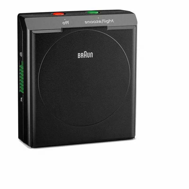 Alarm Clock BRAUN BC 05 B Quartz Foldable Black — compact travel alarm with quartz movement