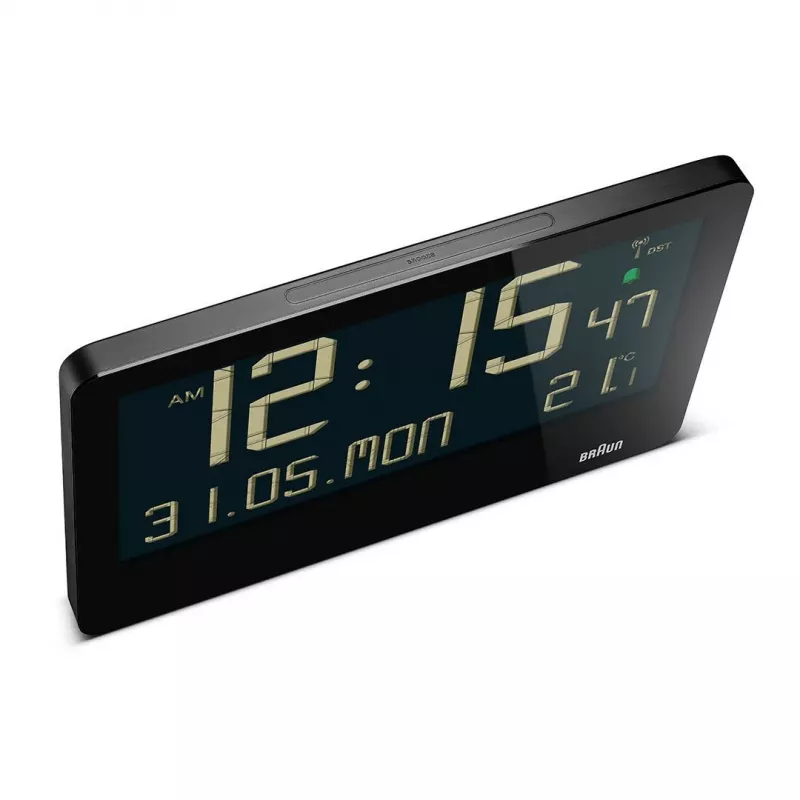 Braun BC14B-DCF wall/table clock Radio-controlled clock Rectangle Black