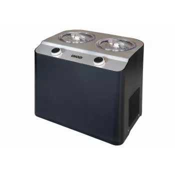 Unold Doppio Compressor ice cream maker 2.4 L 250 W Black, Satin steel