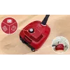 Drum vacuum Bosch Serie 4 BGD38RD1H, 600 W, 4 L dust bag, dry cleaning, red