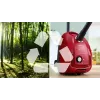 Drum vacuum Bosch Serie 4 BGD38RD1H, 600 W, 4 L dust bag, dry cleaning, red