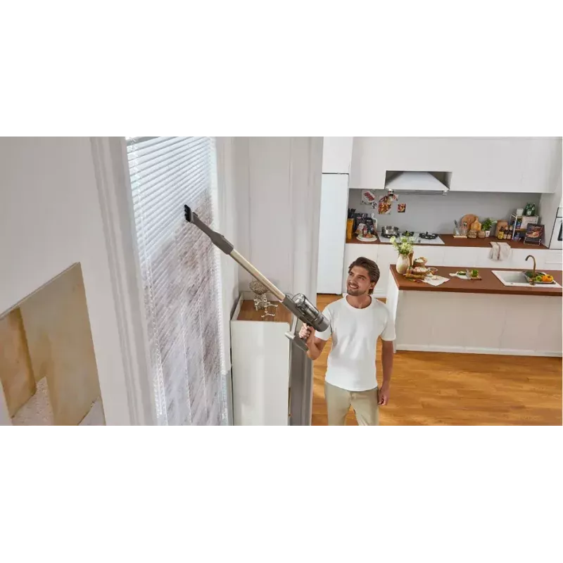 Dreame Z10 Station 2-in-1 cordless stick vacuum, bagless, 150 AW, 481 W, 65 min runtime, Beige