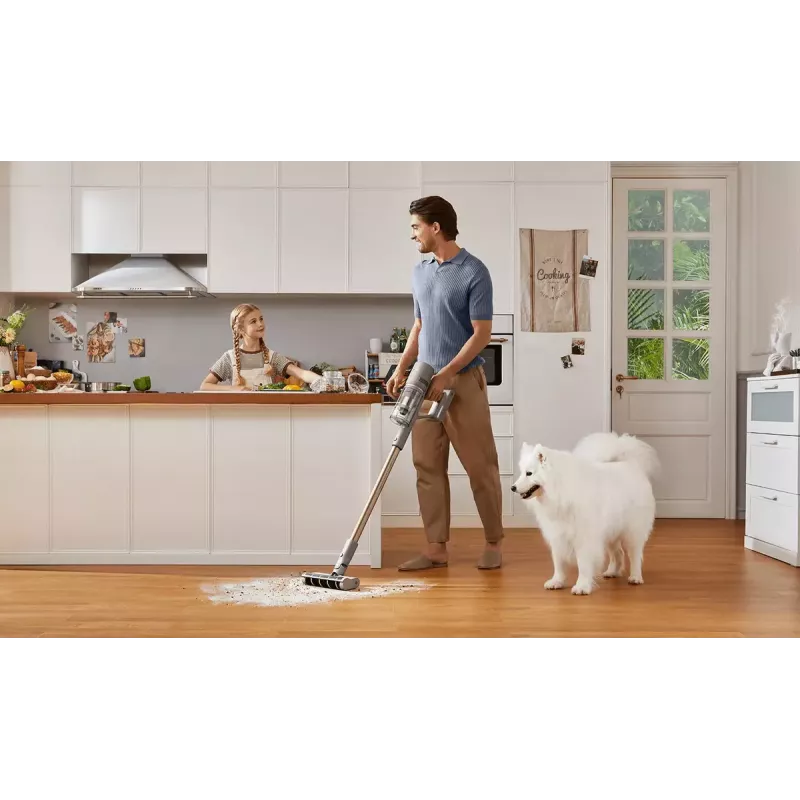 Dreame Z10 Station 2-in-1 cordless stick vacuum, bagless, 150 AW, 481 W, 65 min runtime, Beige