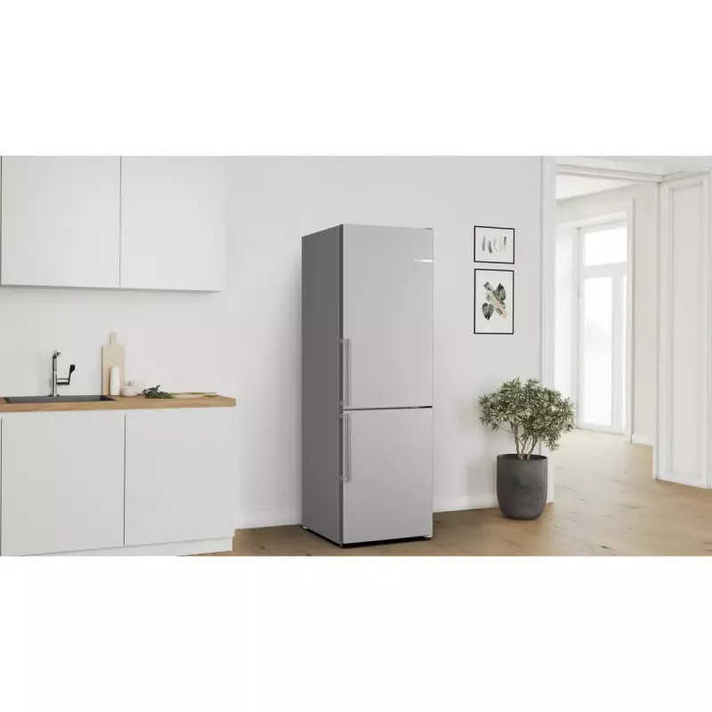 Bosch Serie 4 KGN36VICT fridge-freezer Freestanding 321 L Stainless steel