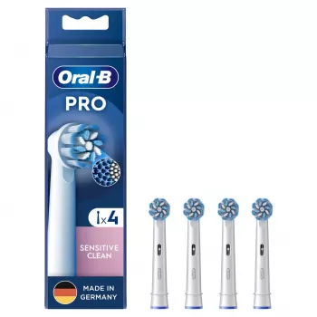 Toothbrush Heads Oral-B Sensitive Clean 4 pcs White