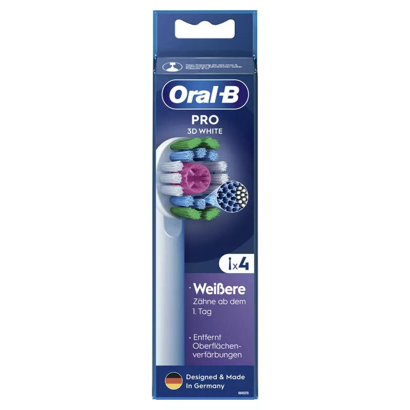 Toothbrush heads Oral-B 860960 4-pack, white replacement heads