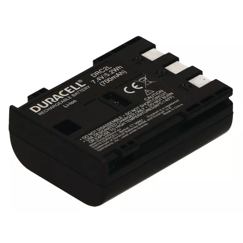 Duracell Camera Battery - replaces Canon NB-2L Battery, 700 mAh, 7.4 V, Lithium-Ion (Li-Ion)