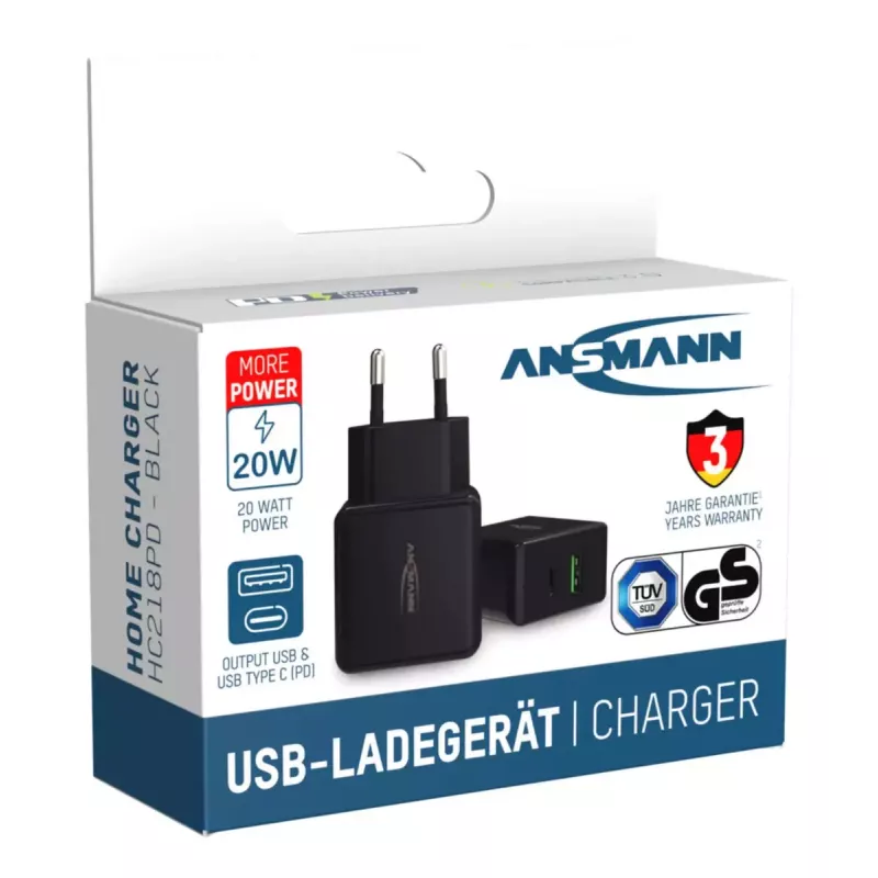 Charger Indoor Ansmann HC218PD Universal Black