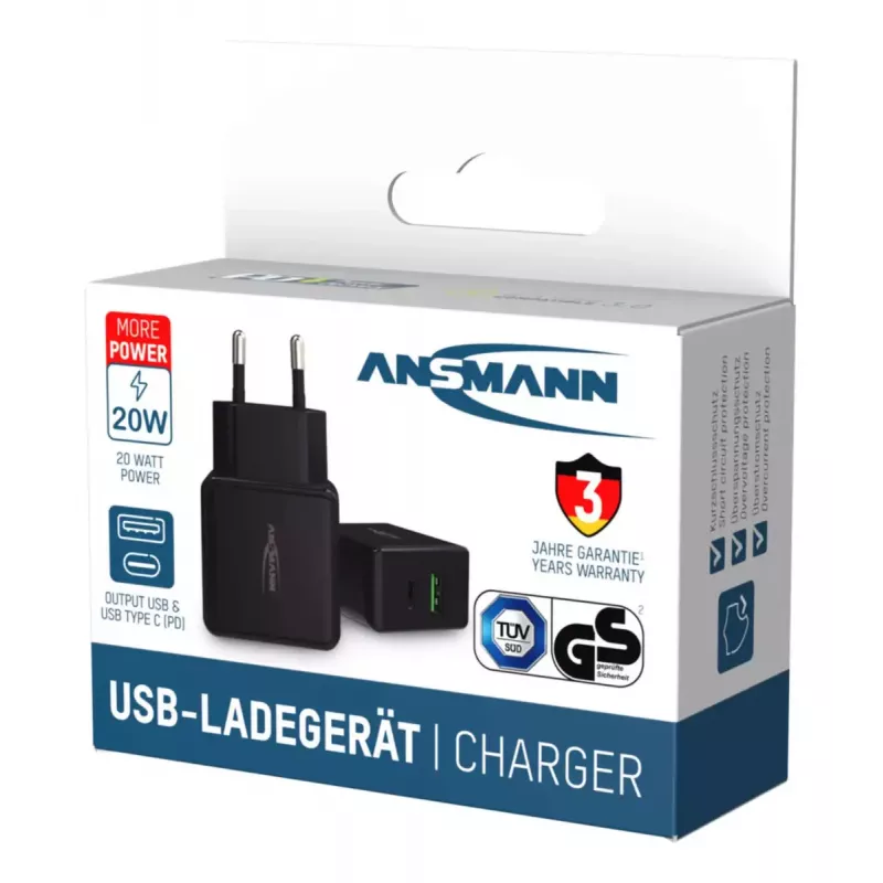 Charger Indoor Ansmann HC218PD Universal Black