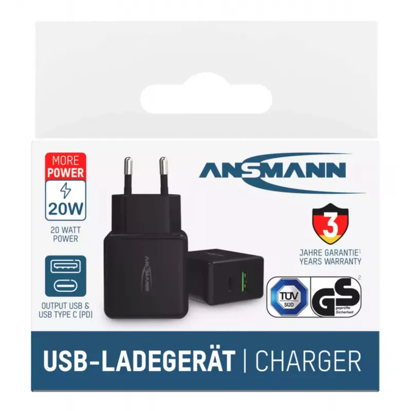 Charger Indoor Ansmann HC218PD Universal Black