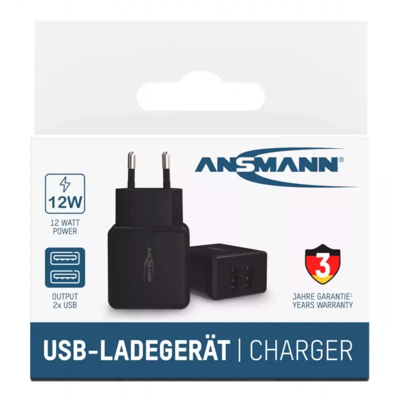 Charger Ansmann HC212 Universal Black AC Indoor